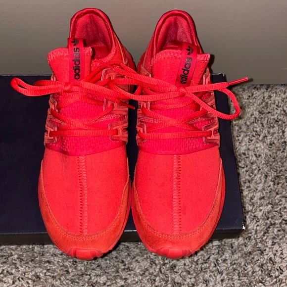 Limited Edition All Red Adidas Tubulars UNISEX - Picture 3 of 4